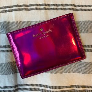 Kate Spade Metallic Pink Cardholder